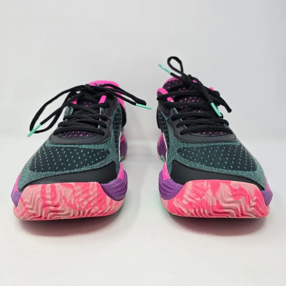 Under Armour Spawn 4 Basketball Shoes Black Pink Purple Mens 9 3028834-001
